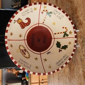 Bed Bath & Beyond Naughty or Nice Wooden Holiday Bowl